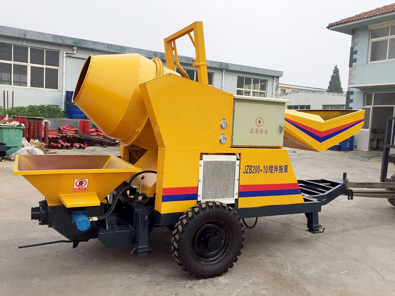 small concrete mixer and pump