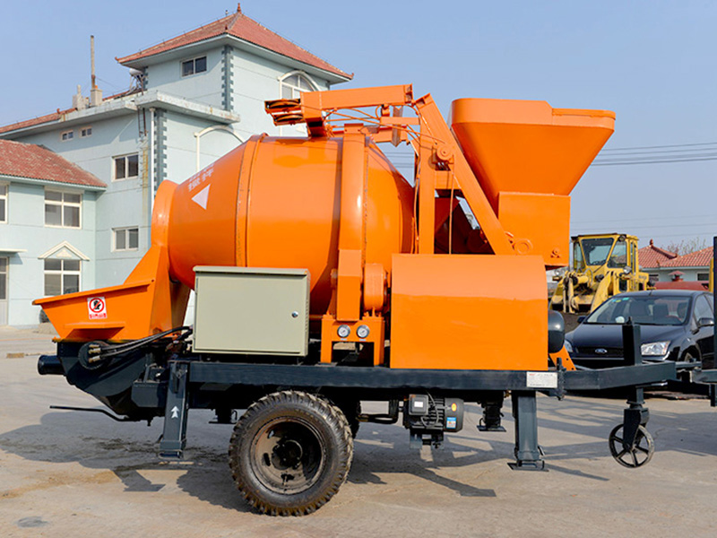 concrete pump with mixer