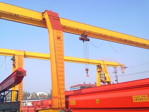 single girder rail mounted gantry crane for sale 