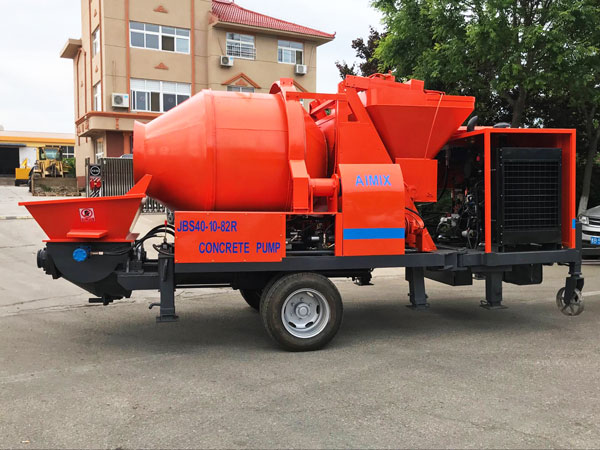 ABJZ40C small concrete mixer pump diesel