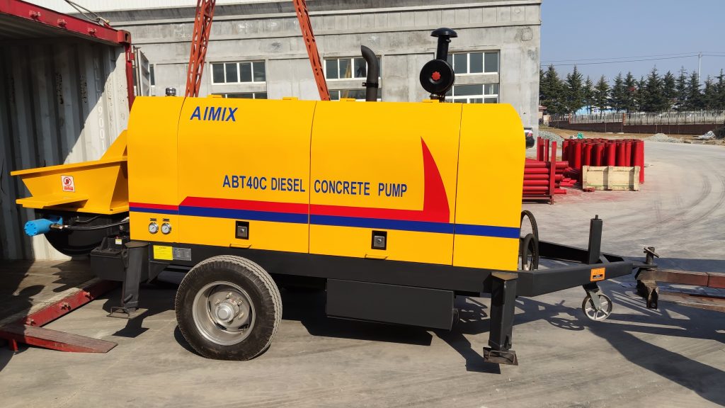 best concrete pump machine